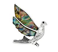 Pin de pájaro de cigarra exquisitos diseños de aleación, accesorios de joyería perfectos para abrigos y vestidos, sus joyas, One Size, como se describe