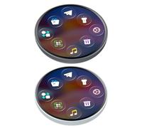 Pin de pantalla digital - 1,85 pulgadas HD Display Pin | Touchscreen LED programable | Recargable Video Photo LCD para conciertos, Cosplay, Anime, Fans de fútbol - GIF Display, Se référer à