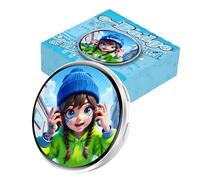 Pin de pantalla digital, broche de portátil, pin de pantalla de 1.5 pulgadas con animación dinámica, electrónica con batería recargable, diseño de accesorios de ropa, equipo de