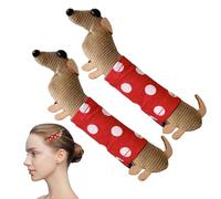 Pin de para perro salchicha, clip para perro salchicha - Juego de 2 pasadores para de perro,Precioso clip de garra para perro, adorable clip para peinar el cabello elegante de 10 cm para flequillo lat