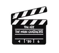 Pin de película You Are The Main Character Clapper, talla única, Metal