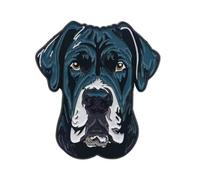 Pin de perro de gran danés, talla única, Metal