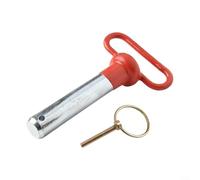 Pin de pila de pesas con mango para equipos de gimnasio M25 x 130 mm, acero compatible con la mayoría de placas de peso de hierro fundido estándar
