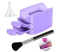 Pin De Polvo De Diapositiva - Contenedor De Polvo De Remojo De Uñas - Soporte De Recolección De Manicura Reutilizable Con Aplicador | Accesorios Técnico De Uñas Esenciales, Herramientas De Belleza