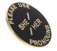 Pin de Pronombre de Género She Her Broche Género Accesorio para Ocasión