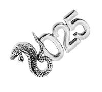 Pin de serpiente, broche de serpiente de Año Nuevo,Año 2025 de la serpiente boton - Broche del año de la serpiente de la moda, chaquetas de serpiente vestido traje sombrero broches pines para