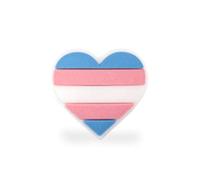 Pin de silicona con forma de corazón de orgullo transgénero LGBTQ-Fundraising For A Cause