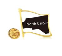 Pin de solapa con diseño de mapa del norte de los Estados Unidos