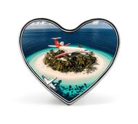 Pin de solapa con forma de corazón y estampado de avión en una isla romántica para hombres y mujeres. Pin de esmalte de aleación de aluminio para camisas, bolsos, cuellos. Broche de metal para traj