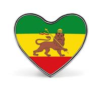 Pin De Solapa Con La Bandera De Etiopía Broche Creativo Con Forma De Cuadrado Círculo O Corazón Estilo Nacional Patriótico Accesorio Novedoso Unisex