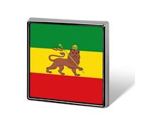 Pin De Solapa Con La Bandera De Etiopía Broche Creativo Con Forma De Cuadrado Círculo O Corazón Estilo Nacional Patriótico Accesorio Novedoso Unisex