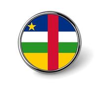 Pin De Solapa Con La Bandera De La República Centroafricana Broche Creativo Con Forma De Cuadrado Círculo O Corazón Estilo Patriótico Nacional Accesorio Novedoso Unisex