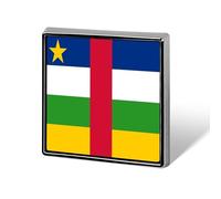Pin De Solapa Con La Bandera De La República Centroafricana Broche Creativo Con Forma De Cuadrado Círculo O Corazón Estilo Patriótico Nacional Accesorio Novedoso Unisex