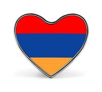 Pin De Solapa Con La Bandera De La República De Armenia Broche Creativo Con Forma De Cuadrado Círculo O Corazón Estilo Nacional Patriótico Accesorio De Recuerdo Unisex