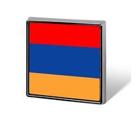 Pin De Solapa Con La Bandera De La República De Armenia Broche Creativo Con Forma De Cuadrado Círculo O Corazón Estilo Nacional Patriótico Accesorio De Recuerdo Unisex