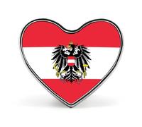 Pin De Solapa Con La Bandera De La República De Austria Broche Creativo Con Forma De Cuadrado Círculo O Corazón Estilo Nacional Patriótico Accesorio Novedoso Unisex