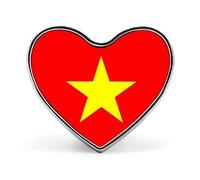 Pin De Solapa Con La Bandera De La República De Vietnam Broche Creativo Con Forma De Cuadrado Círculo O Corazón Estilo Nacional Patriótico Accesorio Novedoso Unisex