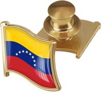Pin de Solapa con la Bandera de Venezuela (2,5 x 2,3 cm) - Mini Broche con la Bandera de Venezuela (5)