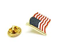 Pin de solapa con la bandera estadounidense de la serie "Proudy Patriotic American Standard"