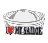 Pin de solapa con tapa I Love My Sailor