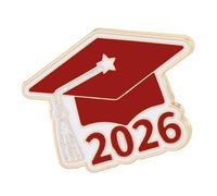 Pin de solapa de aleación libro y diseño de tapas para graduados de la vendimia 2026 que recuerdan celebraciones especiales Graduación Pin de solapa, Einheitsgröße, como se describe