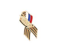 Pin de solapa de cinta rusa ligero y elegante para uso diario con temática de Rusia