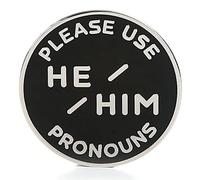 Pin de solapa de esmalte no binario con botón de broche - Pin de identidad de género del orgullo NB