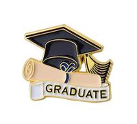 Pin de solapa de graduación para mujeres y hombres, insignia de sombrero de graduación para ropa, bolsa, chaqueta, insignia de graduación de doctorado, regalos para hija, hijo, regalos de graduación