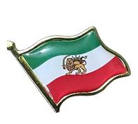 Pin de solapa de la bandera de Irán con base de aleación de hierro resistente y revestimiento epoxi para atuendo formal y eventos diplomáticos, accesorios formales, One Size, como se describe