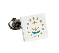 Pin de solapa de la bandera del estado de Rhode Island de Estados Unidos