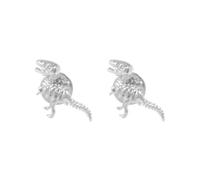 Pin de solapa de latón con forma de dinosaurio vintage para hombre y mujer, 17 x 26mm, Plástico, como se describe en