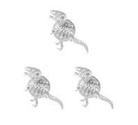 Pin de solapa de latón con forma de dinosaurio vintage para hombre y mujer, 17 x 26mm, Plástico, como se describe en
