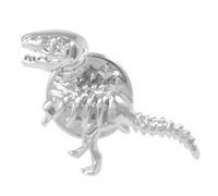 Pin de solapa de latón con forma de dinosaurio vintage para hombre y mujer, 17 x 26mm, Plástico, como se describe en