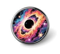 Pin de solapa de metal con diseño de Comic Cosmos Space, broche redondo estilo pin de esmalte para sombreros, bolsos y ropa. Regalo.