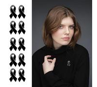 Pin de solapa de metal para concienciación sobre el cáncer de mama, botones decorativos para ropa, cintas de causa social