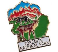Pin de solapa de recuerdo del mapa del parque nacional de Yosemite ideal para sombreros, chaquetas, mochilas y mucho más, Esmalte, Esmalte