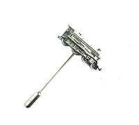 Pin de solapa de tren de vapor, hecho a mano en Inglaterra de fino peltre inglés. Pin de cravat, Peltre, plata, acero inoxidable