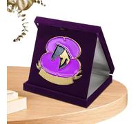 Pin de solapa del Día de los Caídos - Broche de flores Memorial Day | Pines de Solapa veterano | Pin de de Amapolas Moradas | Broche Soldado | Pines de Solapa por temor a que olvidamos el