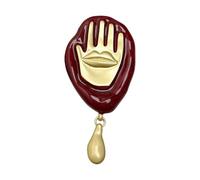 Pin de solapa esmaltado a mano con estilo Retro, elegante accesorio de joyería llamativo para atuendos informales o formales, Pin de solapa llamativo de