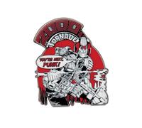 Pin de solapa esmaltado con licencia oficial de 2000 AD Judge Dredd "You're Next Punk" para fanáticos y coleccionistas de cómics