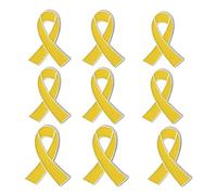 Pin de solapa multicolor con cinta de concienciación sobre la causa - Amarillo, morado, rojo, rosa - Campañas de prevención y concienciación, pin de solapa esmaltado, campaña de apoyo, donación de