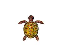Pin de solapa para hombre, chapado en flores y tortugas marinas, accesorio de joyería, broche para suéter (B, talla única), Metal, No es una piedra preciosa