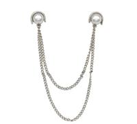 Pin de solapa para mujer con diamantes de imitación, adecuado para fiestas y bodas, elegantes diamantes de imitación vintage, A, como se describe