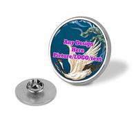 Pin de solapa personalizado para foto, diseño redondo de 25 mm, con tu propio logotipo de foto, botones de solapa que no se decolora, adecuado para camisa, chaqueta, negocios, boda, 2.5*2.5cm, otros