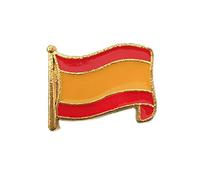 Pin de Solapa Pines de Broche escarapela de Bandera España Esmalte Con Borde (España A)