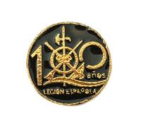 Pin de Solapa Pines de Broche escarapela de Bandera España Esmalte Con Borde (Legion 100 Años)