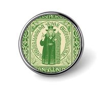 Pin de solapa redondo de Fantasy Town: insignia ligera de aleación de aluminio de 2,5 cm para camisas, chaquetas y regalos.