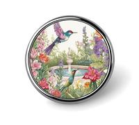 Pin de solapa redondo de Fantasy Town: insignia ligera de aleación de aluminio de 2,5 cm para camisas, chaquetas y regalos.