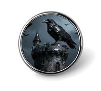 Pin de solapa redondo de la Torre del de Obsidiana