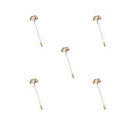 Pin de solapa vintage con diseño de hoja de gingko para traje, corbata, sombrero, bufanda, broche dorado, Show Description, Plástico, como se describe en